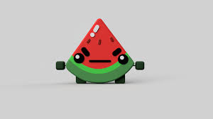 Watermelon (Boomerang fu) by WestMakerWorld: Download Free 3D Models