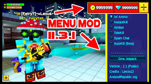 And also with this mod apk, you can delight in costs attributes like endless bullets, automated weapon upgrades, unrestricted gems, as well as lots of various other attributes completely free. Pixel Gun 3d Mod Menu Hack Mod Apk Unlimited Coins Gems Max Level Auto Kill More Android Game Mods