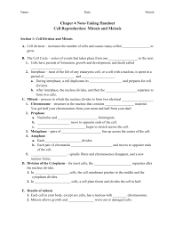 Cell Reproduction Worksheet Answers Em 2020