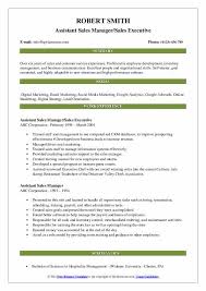 As a manager in training, you need to be an excellent problem solver, quick on your feet, and highly personable. Assistant Sales Manager Resume Samples Qwikresume