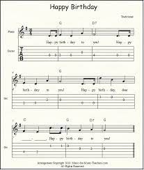 Savesave happy birthday acoustic guitar tab for later. Happy Birthday Free Sheet Music For Guitar Piano Lead Instruments