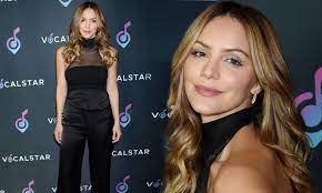 Katharine Mcphee Stuns In All Black Including Sheer Top At The Vocal Star Seminar In Hollywood Daily Mail Online
