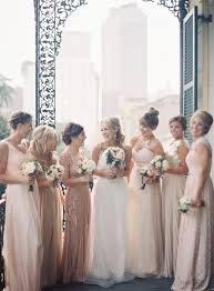 Unique Bridesmaid Style Ideas To Make Your Bridal Party Stand Out On Your Big Day Wedpics Blog Champagne Bridesmaid Dresses French Quarter Weddings Bridesmaid