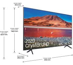 That's why we have created a conversion table that allows to convert the diagonal inches of a tv into its height and width in centimeters. Buy Samsung Ue58tu7100kxxu 58 Smart 4k Ultra Hd Hdr Led Tv Free Delivery Currys