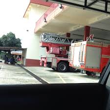 Roket, pemuzik, fire lift, fire engine, reconciling, firefighter, fire hydrant. Balai Bomba Jerudong Fire Station In Bandar Seri Begawan