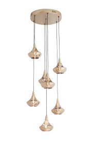 Gold Sloane 7 Light Metallic Gold Cluster Pendant Kitchen Ceiling Lights Funky Lighting Bedroom Ceiling Light