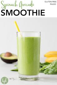 Spinach Avocado Smoothie Gluten Free Paleo Hot Pan Kitchen Recipe Avocado Smoothie Avocado Smoothie Recipe Spinach Avocado Smoothie