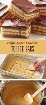 Triple Layer Cracker Toffee Bars Cracker Toffee Bars Recipe Toffee Bars Recipe Toffee Bars