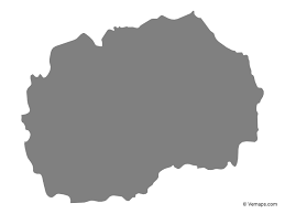 Macedonia (shaded relief) from former yugoslavia: Grey Map Of Macedonia Free Vector Maps
