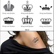 We did not find results for: 6x Crown Designs King Queen Royal Black Logo Temporary Sticker Waterproof Tattoo Ebay