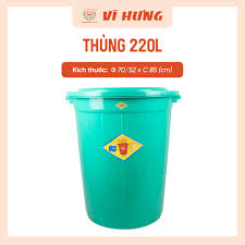 THÙNG NHỰA 220L CÓ NẮP (6653)