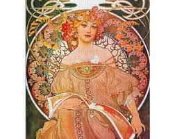Post a picture of a jigsaw puzzle you completed … Art Nouveau Puzzle Etsy