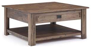 Check spelling or type a new query. Monroe Solid Acacia Wood 38 Rustic Square Coffee Table Transitional Coffee Tables By Simpli Home Ltd Houzz