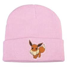 Pokemon Eevee Pink Knit Beanie With Pom Pom Eb Games Australia Pom Beanie Knit Beanie Beanie