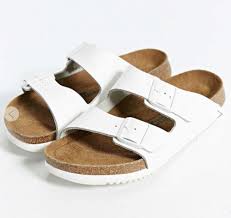 Birkenstock Arizona White Leather Narrow Birkenstock Arizona White Leather Super Grip Soft Footbed New 39 Narrow Birkenstock Shoes Sandals