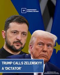 President Donald Trump went after Ukrainian President Volodymyr Zelenskyy  by calling him a “dictator without elections.” READ MORE:  https://ijr.com/trump-calls-zelenskyy-a-dictator/?utm_source=facebook&utm_medium=ijr&utm_content=2025-02-19&utm_campaign  ...