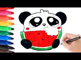 Hoe Teken Je Een Schattige Panda Youtube