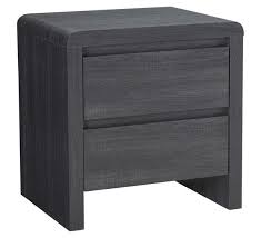 Bedside tables put everything you need within arm's reach when you're lying in bed. Gray Wood Bedside Table Novocom Top