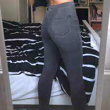 Please take time to check. Grey Washed Topshop Joni Jeans High Waisted Jeans Depop