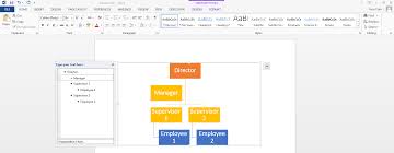 Create A Simple Org Chart In Microsoft Word And Display In