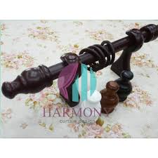 Kenney double curtain rod installation. Curtain Wooden Rod Rod Kayu Langsir Sliding Door Tingkap Eyelet Tebuk Cangkuk Shopee Malaysia
