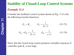 Stability Of Closed Loop Control Systems Ppt Download