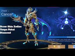 The zodiac skin will only be made available based on their respective zodiac dates. Draw Skin Zodiac Zhask Tanpa Pakai Diamond Habis Berapa Duit Mobile Legend Youtube