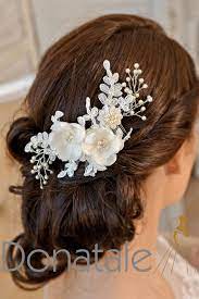 Amelie Wedding Hair Piece Wedding Hair Flowers Bridal Headpiece Bridal Hair Flowers F Bridal Hair Headpiece Bridal Hair Comb Floral Wedding Hair Accessories