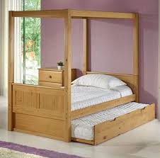 These twin diy beds are made from slats taken from the children's former bunk beds. Diy Twin Bed Canopy Novocom Top