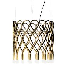 This beautiful ceiling light offers a perfect illustration of the current organic fluid, essential design that is inspired by scandinavian design in the 60s. Swedish Design Ceiling Light Made Of Brass With 16 Burners Casa Lumi