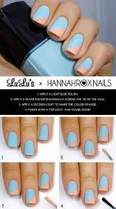 Maybe you would like to learn more about one of these? Mani Monday Light Blue And Peach Angled Tip Mani Tutorial Lulus Blog Diy Nail Designs Trendy Nail Design Nail Art Diy