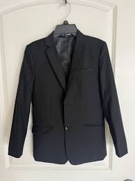 Joseph Dann Black suit jacket boys size 12