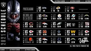 Raiders' marcus mariota keeping an eye on potential starting qb jobs around the nfl. Las Vegas Raiders Announce 2021 Schedule