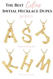 Die designs, die hedi slimane dort zeigte, hatten mit dem modehaus céline, wie . The Best Celine Alphabet Necklace Dupes From 14 90 Alphabet Necklace Initial Necklace Celine Necklace