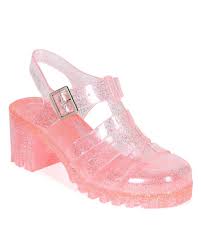 Boots, sandals, athletic shoes, dress shoes, heels, slippers Amazon Com Nature Breeze Ck93 Women Glitter Jelly Round Toe Strappy Caged Gladiator Chunky Heel Sandal Pink Size 8 Jelly Shoes Heels Chunky Heels Sandals
