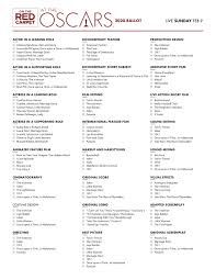 Tally up the film and television categories see who takes home the prize of top prognosticator. Printable Full Oscars Ballot Here S The 2020 Nominations List For Your Pool Abc7 New York