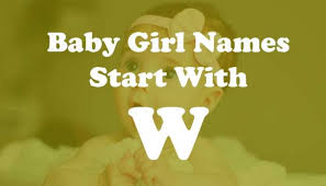 Das deutsche alphabet ist das alphabet, das zur schreibung der deutschen sprache verwendet wird. Indian Baby Girl Names Starting With Alphabet W Yoolyrics