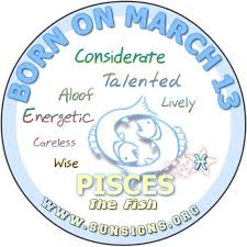 March 13 Zodiac Horoscope Birthday Personality Sunsigns Org