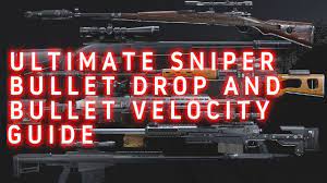 How fast is a sniper bullet? Ultimate Sniper Bullet Velocity And Bullet Drop Guide For Call Of Duty Warzone Youtube