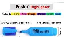 Foska 5 mm Line Width Highlighters Premium Water Based Ink Small Chisel Tip  Cute Highlighters for School Home Office