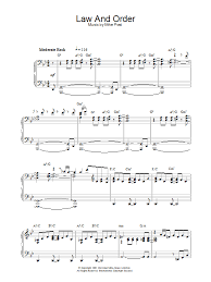 Theme From Law And Order Sheet Music Mike Post Piano Solo Sheet Music Law And Order Sheet Music Direct