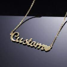Custom Name Necklace Dorado Fashion In 2020 Custom Name Necklace Custom Jewelry Mrs Necklace
