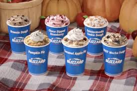 As a smooth, creamy segue from summer to fall, the ice cream chain has announced that it's bringing back its pumpkin pie blizzard starting september 3—roughly a week after the. Dairy Queen Full Blizzard Menu Adds Pumpkin Pie Caramel Apple Deseret News