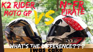 Kyt Nf R Pirate Vs K2 Rider Moto Gp Ride Test Full Helmet Review Kyt Helmets Tagalog Youtube