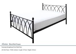 Black metal bed frame steel bed frame luxury duvet covers luxury bedding modern wood furniture cheap bed sheets home decor bedroom jarvis platform bed. Alamo Black Metal Bed Frame Paul Paice Blinds Beds