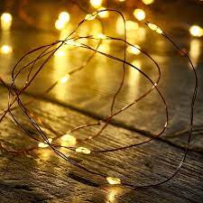 Edit 50 Warm White Led Battery Operated Micro Wire Fairy Lights Copper Coloured Wire Lighting Lights Style L Wire Fairy Lights Light Copper Fairy Lights