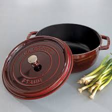 Staub Wide Round Oven Shallow Cocotte Grenadine 6 Qt Grenadine Review More Details Here Dutch Ovens Staub Grenadine Dutch Ovens For Sale