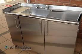 Mueble con fregadero de acero inoxidable. Mueble De Cocina Industrial Con Fregadero Y Almacenamiento Muebles De Oficina Costa Rica Mobiliario Modular Sillas Ergonomicas
