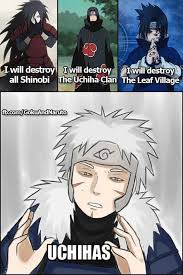 You Can T Blame Tobirama Hating The Uchihas Naruto Funny Anime Naruto Naruto Memes