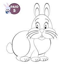 Dibujos de elefantes faciles para hacer paso a paso. Como Dibujar Un Conejo Forma Facil Paso A Paso Para Ninos